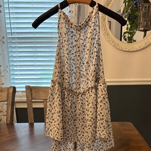 Sienna Sky Cream and Blue Floral Camisole